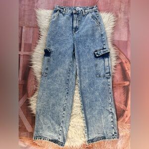 Princess Polly Light Blue Denim Jeans